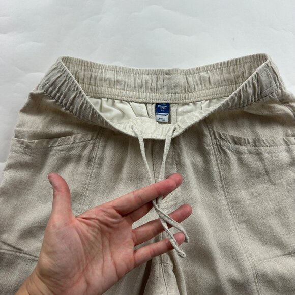 Old Navy Flax Linen Blend High Rise Slim Leg Ankle Pant XS - Picture 3 of 7
